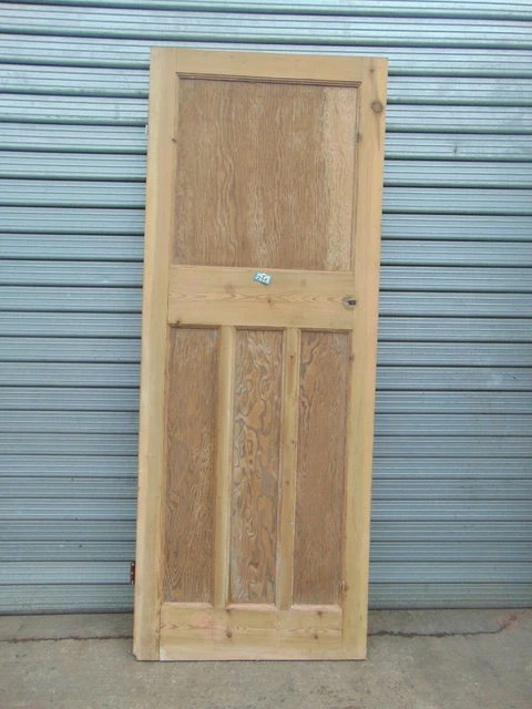 Reclaimed 1930's 4 Panel Pine Door 29 3/4" x 77" Internal  256