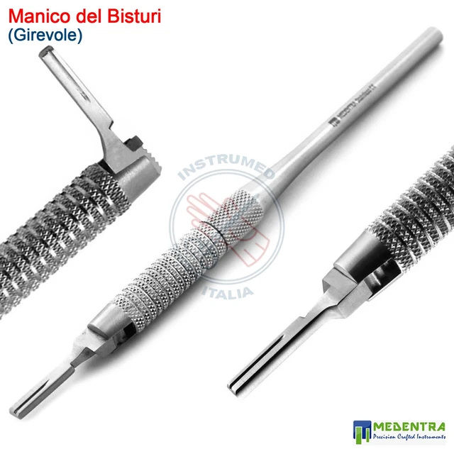Manche De Bistouri N°3 En Acier Inoxydable Medentra - Pour Usage Dentaire Et Vétérinaire