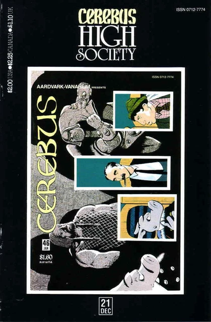 Cerebus High Society #21 FN; Aardvark-Vanaheim | 46 Dave Sim - we combine shippi