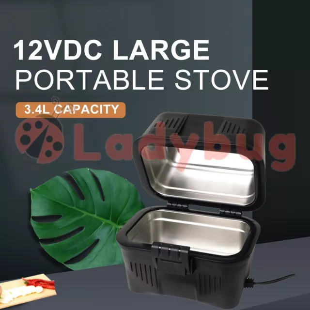 12V Portable Stove Oven Food Warmer for 4WD Car Truck Caravan Camping 12 Volt