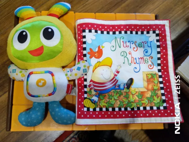 Fisher Price BEAT BO Bright Beats Goove Glow + Picture CLOTH BOOK Baby Soft Toys