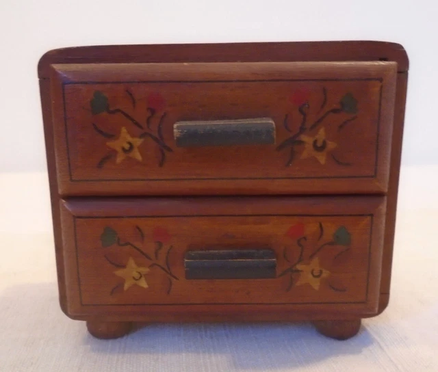 Buffet Miniature Artisanal – Meuble Poupée Vintage – Bois – Déco