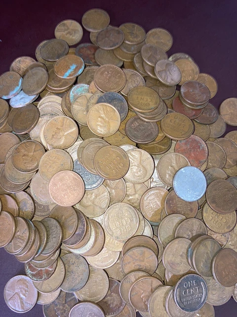 Acquired Lot Of Wheat Pennies Unsearched