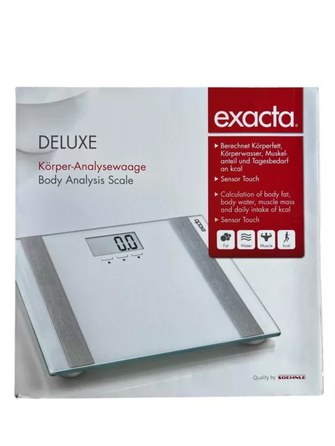 Soehnle exacta Deluxe Körper Analysewaage Personenwaage bis 180kg - Nr. 63317