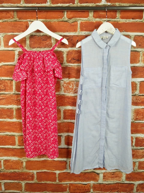 Girls Bundle Age 6-7 Years River Island Next Floral Beach Cover Dress Set 122Cm