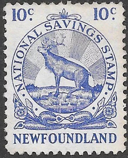 Newfoundland National Savings Stamp van Dan NFW 3 NG Cat $35 Reduced!