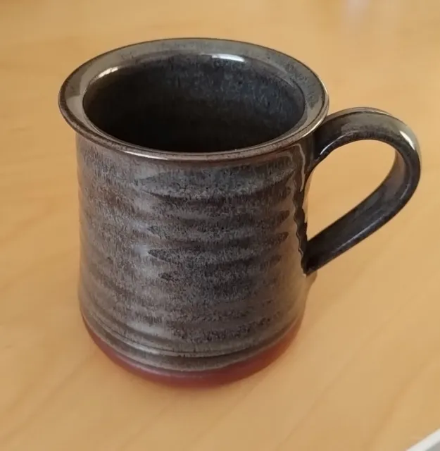 Billingshurst Studio Pottery Mug Rustic Grey & Brown Tones Vintage