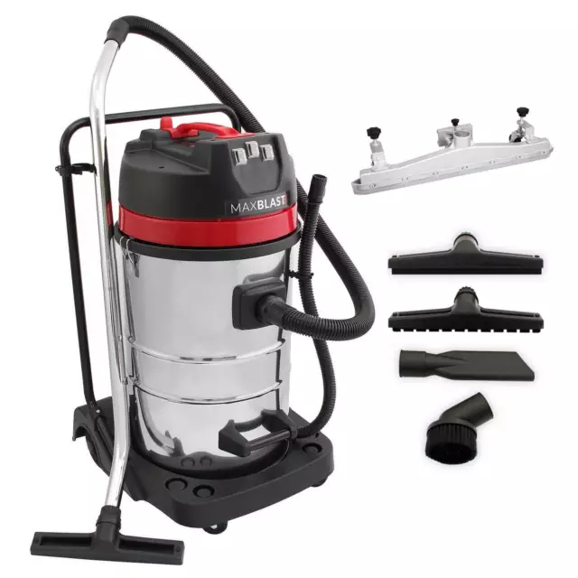 MaxBlast 80L Industriestaubsauger & Bodengleisdüse nass trocken kommerziell