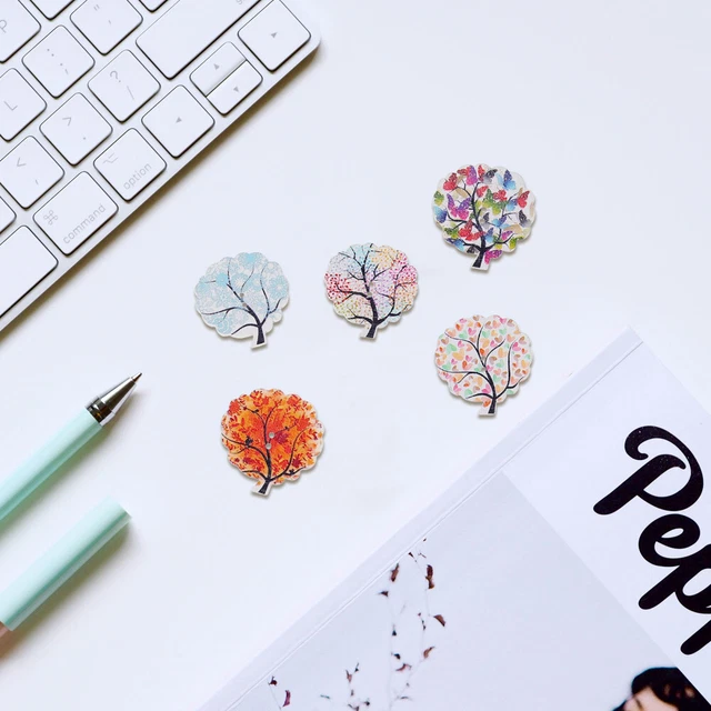 50 stücke Nähen Tasten Baum Design Kleidung Buttons Kleidung Ersatztasten