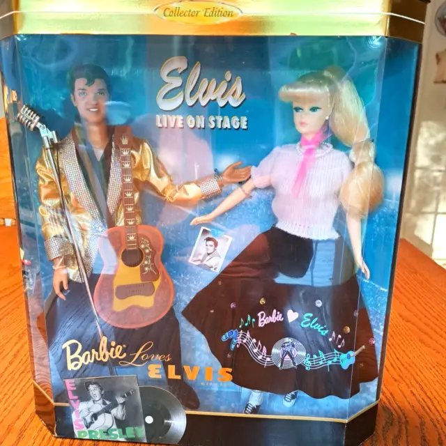 Vintage 1996 "Barbie Loves Elvis" Doll Gift Set ~ Collector Edition, Nib