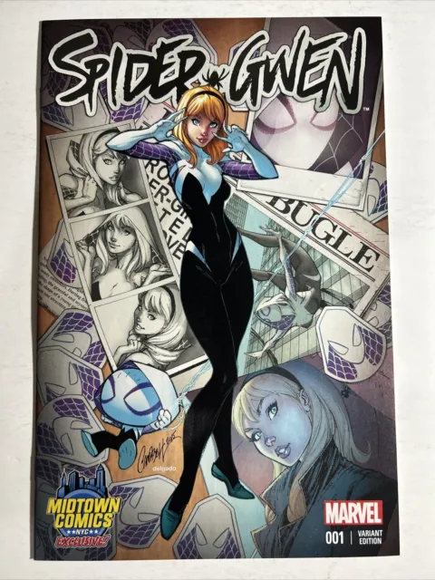 Spider-Gwen #1 Midtown comics exclusive variant edition J Scott Campbell cover