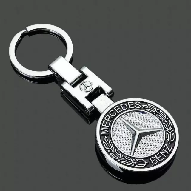 Metal Key Chain Ring for Mercedes Benz AMG Sport Emblem Car Home Decoration Gift