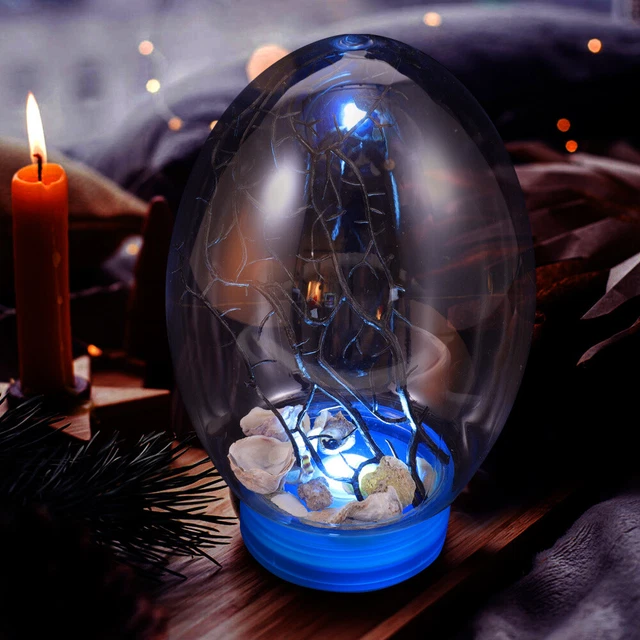 Fish Tank with LED Light Ecosphere Closed Ecosystem Mini Aquarium