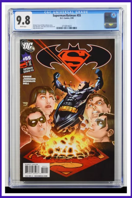 Superman Batman #55 CGC Graded 9.8 DC February 2009 White Pages Comic Book