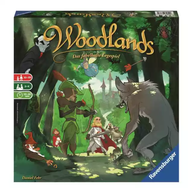 Ravensburger Legespiel Woodlands | Familienspiel | Spiel ab 10 bis 99 Jahre