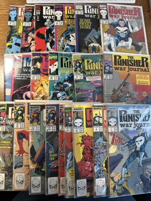 The Punisher War Journal #1-55 COMPLETE Run Lot Set 1988 Marvel Comics VF/NM 6 7