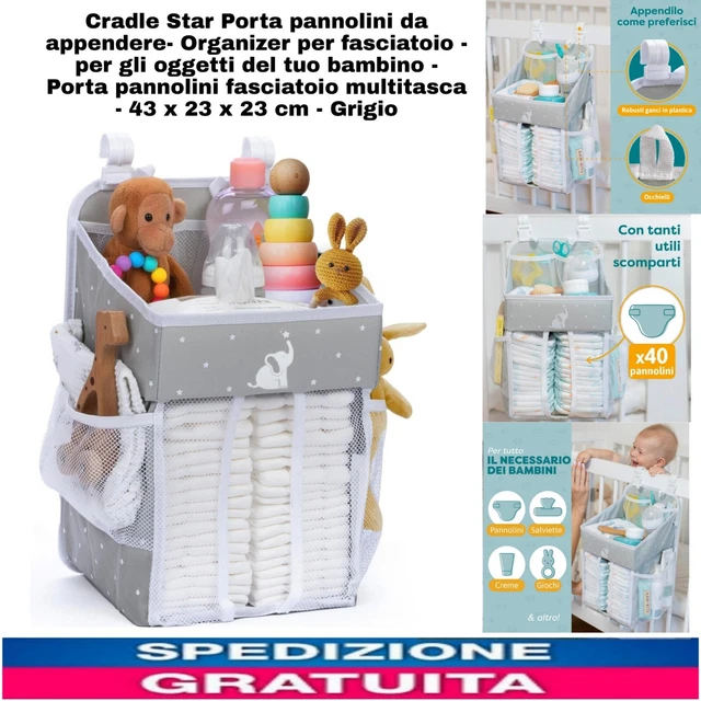 PORTA PANNOLINI DA appendere- Organizer x fasciatoio x Gli Oggetti Del  Bambino EUR 36,99 - PicClick IT