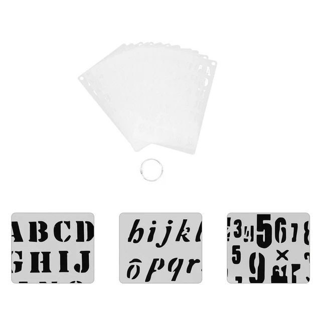 THE PET ALPHANUMERIC Template Plastic Drawing Stencils Drawing Template ...