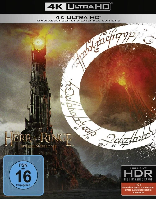 DER HERR DER Ringe Extended Edition Trilogie / 4K UHD 9UHDBLURAYNEU EUR 54,94 PicClick DE
