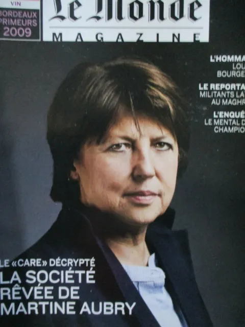 Le Monde MAGAZINE an2010 Louise BOURGEOIS, Foot & Homosexuelles, CARTIER-BRESSON