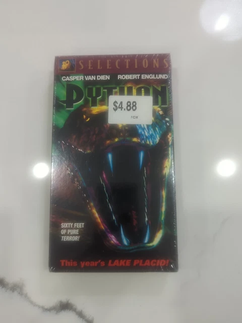 PYTHON VHS 2001 Casper Van Dien Robert Englund Sealed Watermark $36.73 ...