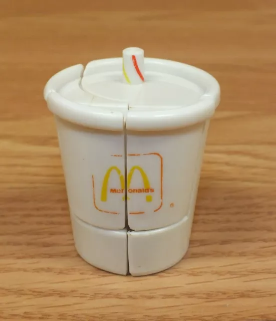 Vintage McDonalds Toy Drink Cup w/Straw 3 1/2” Tall Battery Powered *NOT  WORKING