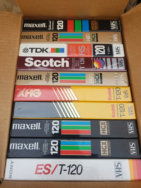 thumbnail image 2 of Lot Of Blank Colored VHS Clamshell Cases – Empty Swap Shells For DIY Projects 2 of 5