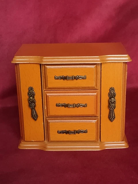Ancienne Boîte à Bijoux En Bois, Style Breton, De 1945, Avec Son Caractère Unique