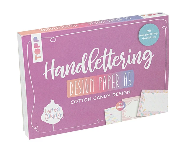 Handlettering Design Paper Block Cotton Candy A5 Ludmila Blum Stück Deutsch 2022