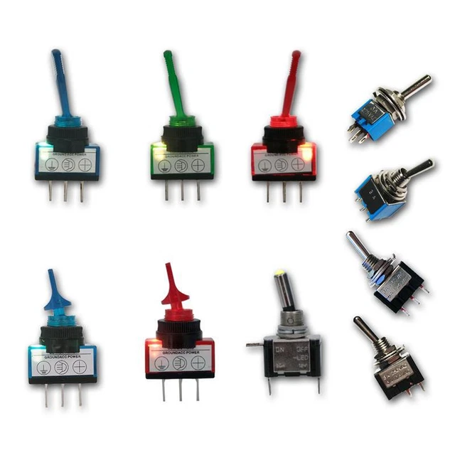 TOGGLE SWITCH DIFFERENT types, subminiatur switches, light Metal £1.60 ...