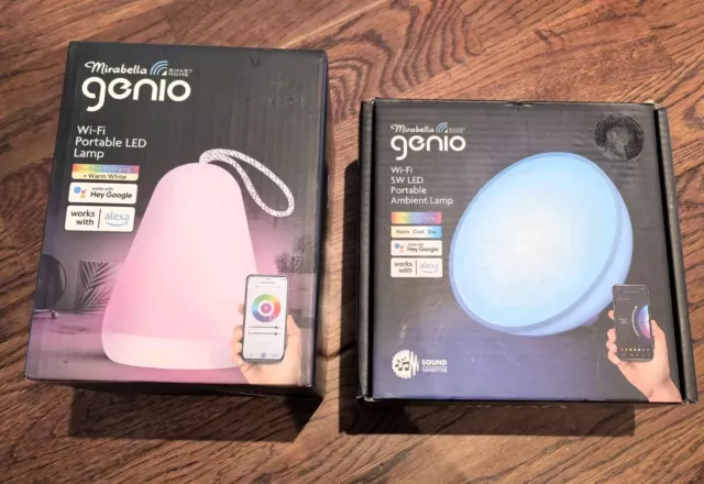 MIRABELLA GENIO WI FI 5W LED Smart Portable Ambient RGB Wifi Portable LED Lamp 50.00 PicClick AU