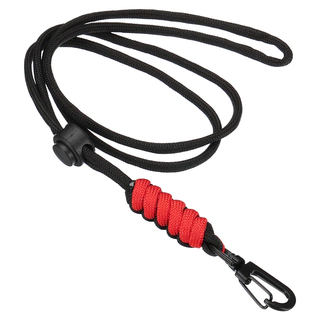 Neck Lanyard Badge Lanyards Adjustable Long Strap Holder Keychains Red