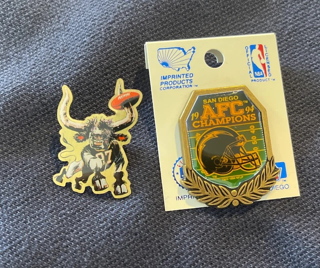Vintage San Diego Chargers NFL Football Lapel Hat Pins
