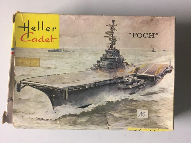 Heller Cadet  1/1750 Porte Avions Foch Boite Jaune L 013