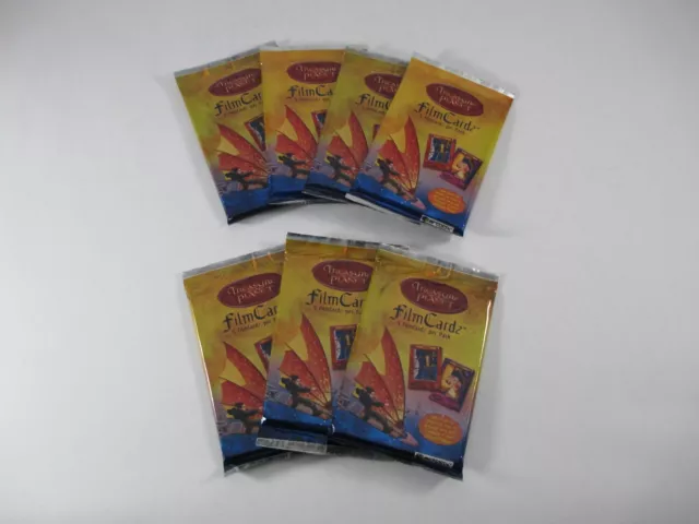 Lot of 7 Sealed Packs of 2002 Artbox Treasure Planet FilmCardz Trading Cards