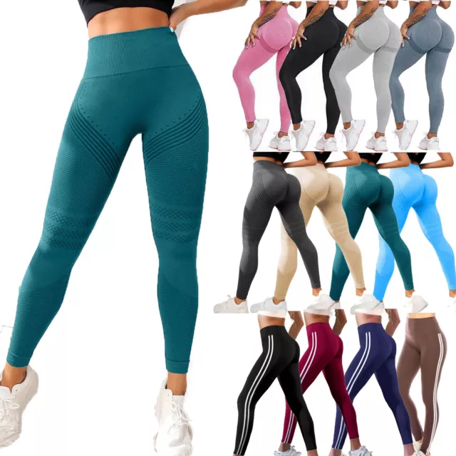 WOMEN ANTI-CELLULITE YOGA Pants Push Up Tik Tok Leggings Bum Butt Lift  Sport Gym £11.97 - PicClick UK