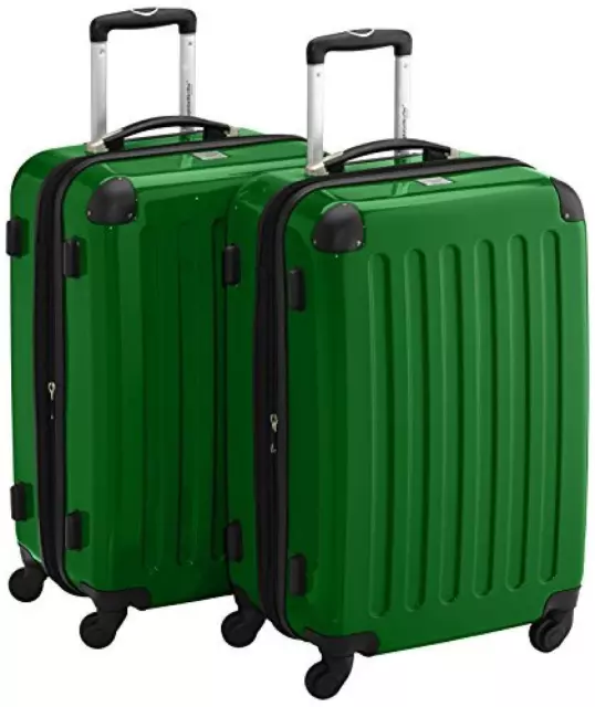 HAUPTSTADTKOFFER Set di valigie, 65 cm, 148 L, Verde - NUOVO