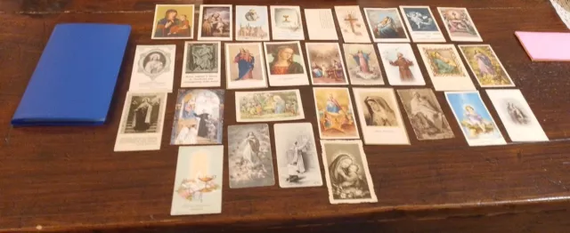 Santini Holy Card Lotto Di 30 Santini Misti Più Album Portasantini