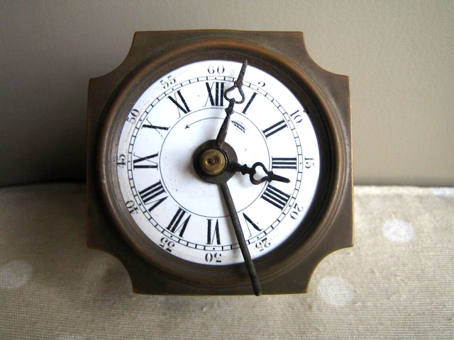 Sveglia Sveglietta Orologio Japy Freres Fine '800 In Ottone Movimento Pendolino