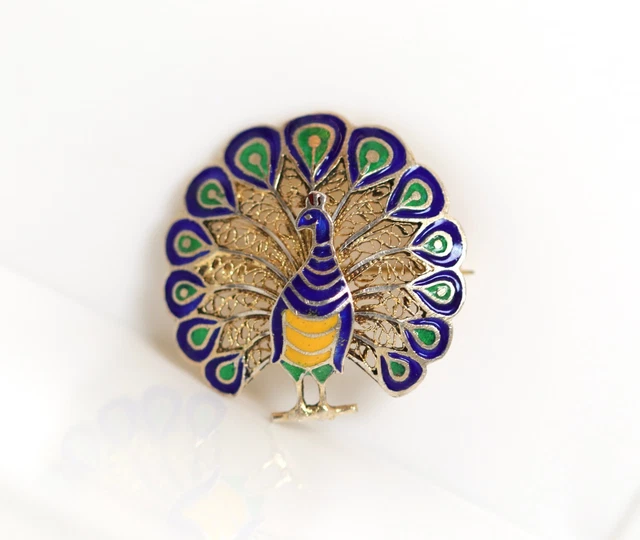 Broche Vintage En Argent 925 Et émail - Grenouille Stylisée Du Mexique (Taxco, Circa 1960), Parfait état, Fermoir Fonctionnel. Bijou Amusant Et De Qualité !