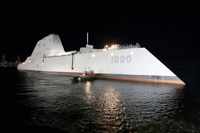 The Zumwalt U.S. Navy Guided Missile Destroyer DDG 1000 Newest Design-8x12 Photo
