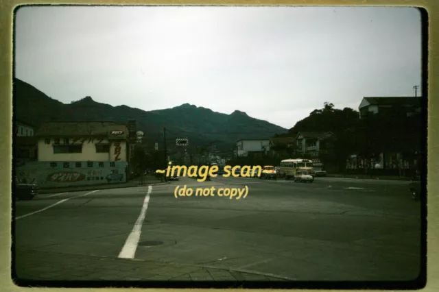 Sasebo, Japan, Street Scene in 1964, Kodachrome Slide L25a