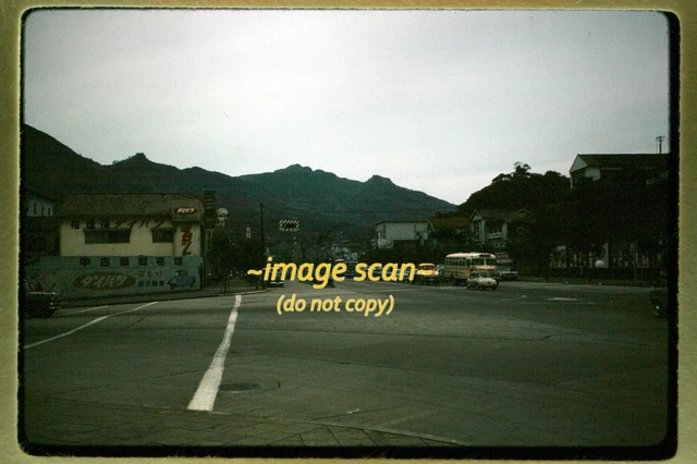 Sasebo, Japan, Street Scene in 1964, Kodachrome Slide L25a