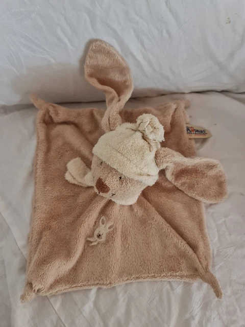 Doudou Lapin beige /marron The Plushies ancien Modèle Idem Nicotoy