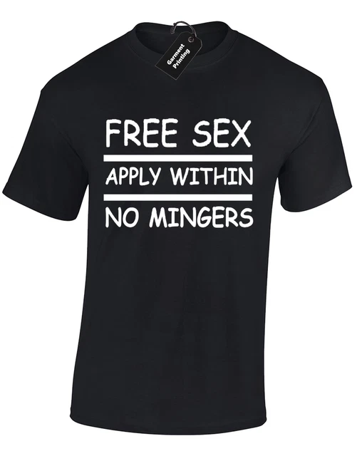 No Mingers Mens T Shirt Funny Rude Design Top S - 5Xl Gift
