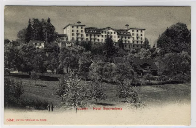 AK Luzern, Hotel Sonnenberg, um 1910