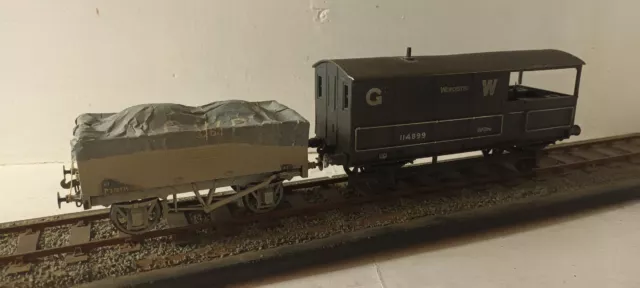 7mm O gauge KITBUILT and LIMA 2x GWR Toad Open Wagon DETAILED FINESCALE