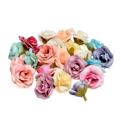 Dior Rose de Dior 6er Bouquets Roses en Organza Roses 2,3cm Mariage Baptême Rose 