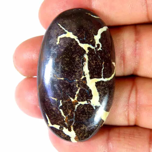 79.80Cts.100%Natural Boulder Fire Opal Oval Cabochon 27x45x6mm Loose Gemstones