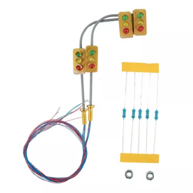 Ensemble de 2 panneaux de signalisation piétonne DEL feux de circulation n pass